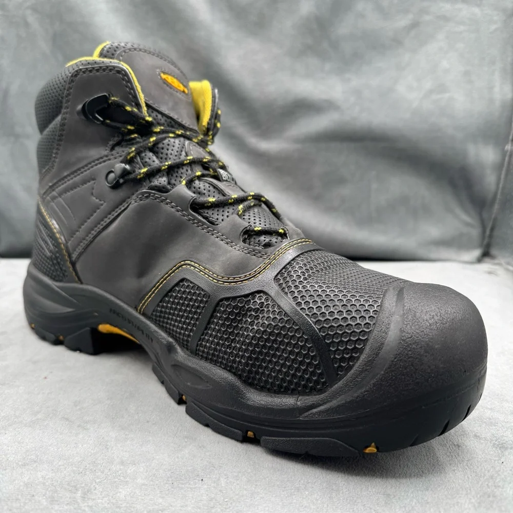 KEEN Utility Logandale 6” WP Men’s 13D Raven Black Soft‎ Toe Work Boots - Picture 8 of 16